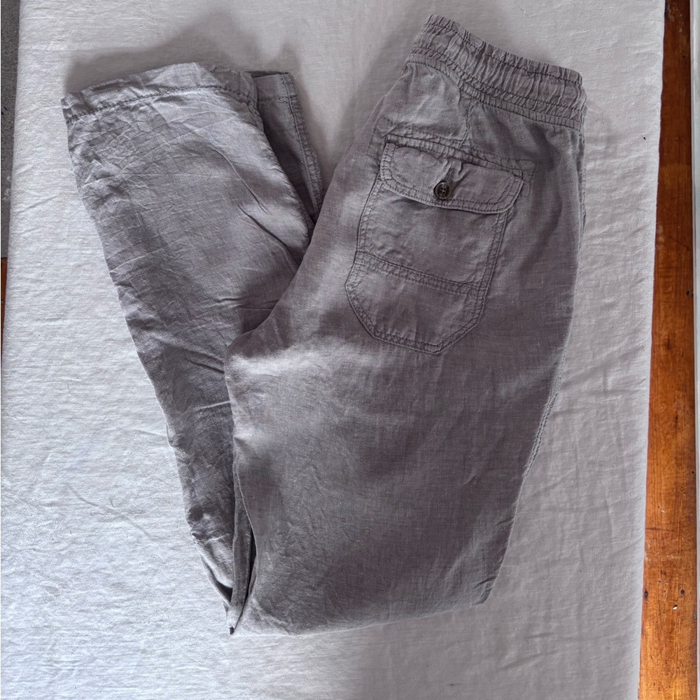 Men’s Point Zero Linen Collection Tie Waist Button Leg Size 32
